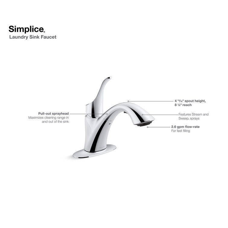 Kohler Simplice Laundry Faucet & Reviews Wayfair